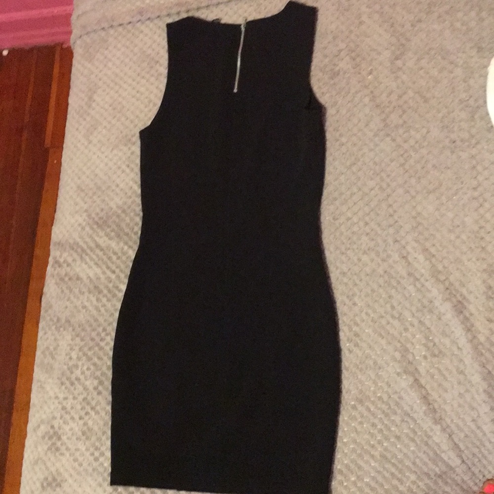 Black Ribbed Dress - Picture 2 of 3